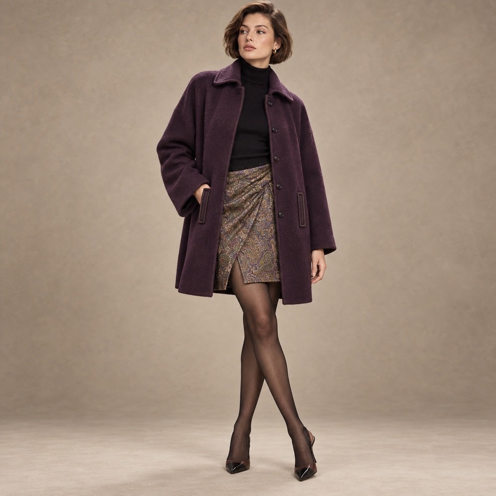 Butterick 3689 Oversized Tapered Coat Skirt Sz 6-10 EllenTracy 90s Minimalist UC